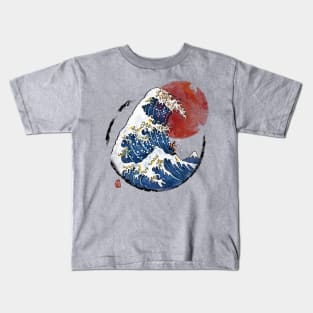 Sunrise in Kanagawa Kids T-Shirt